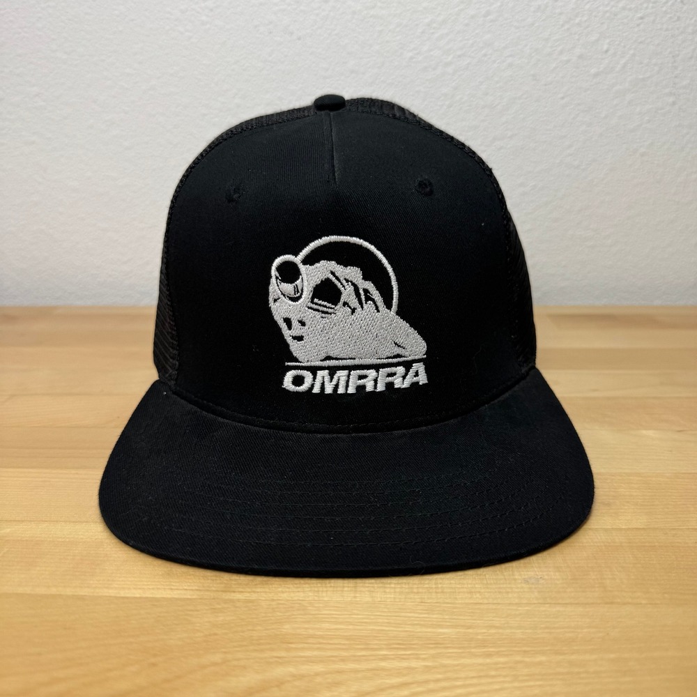 Big Accessories OMRRA Oregon Motorcycle Road Racing Trucker Hat Black Snapback